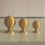 reeded cabinet knob polished brass save 20%