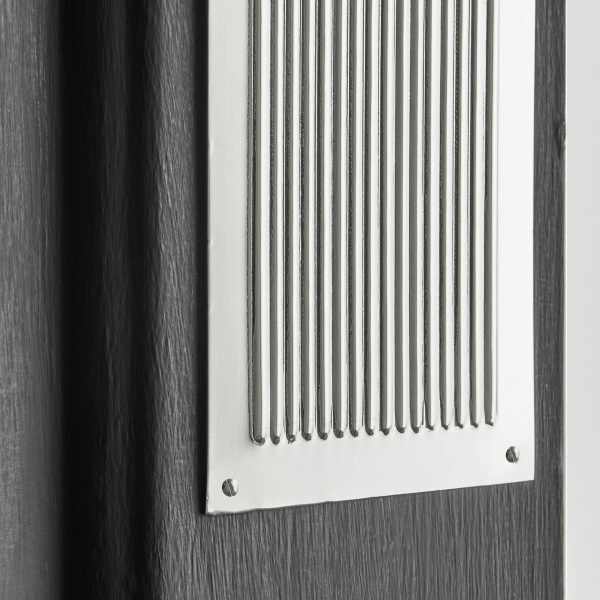Chester Reeded Fingerplate- Polished Nickel - Image 3