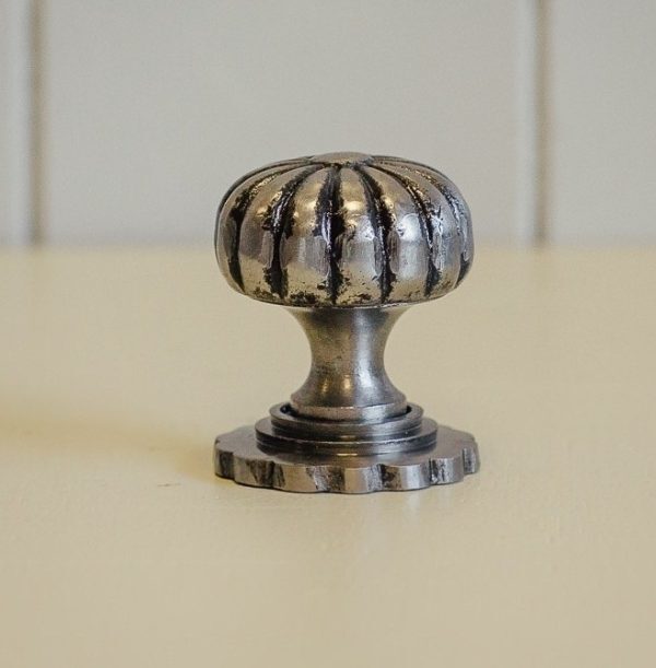 Flower Cabinet Knob - Pewter - Image 3