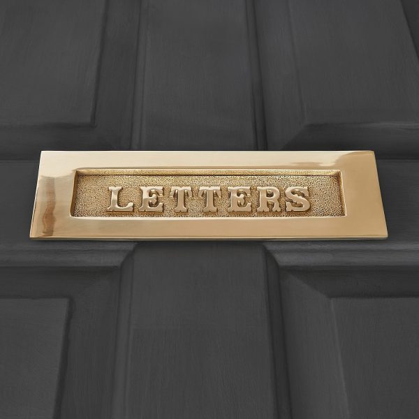 LETTERS Letterplate - Polished Brass - Image 3