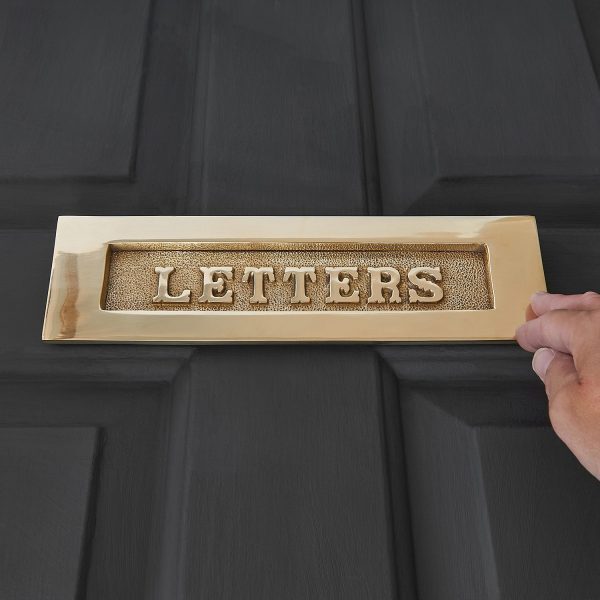 LETTERS Letterplate - Polished Brass - Image 2
