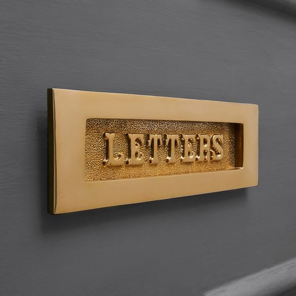 LETTERS Letterplate - Polished Brass - Image 4