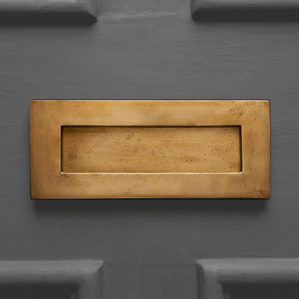 Original Style Letterplate - Aged Brass