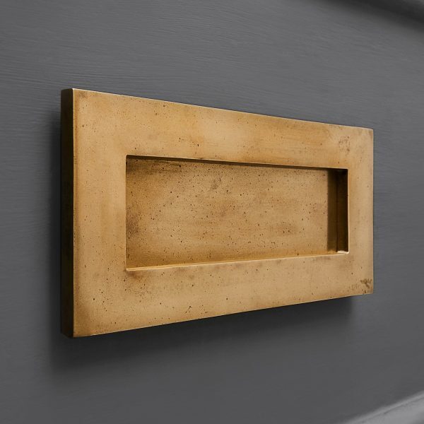 Original Style Letterplate - Aged Brass - Image 3