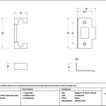 polished chrome ½" rebate kit for heavy duty latch