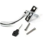 polished chrome slim peardrop espag lh