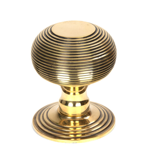 beehive centre door pull aged brass