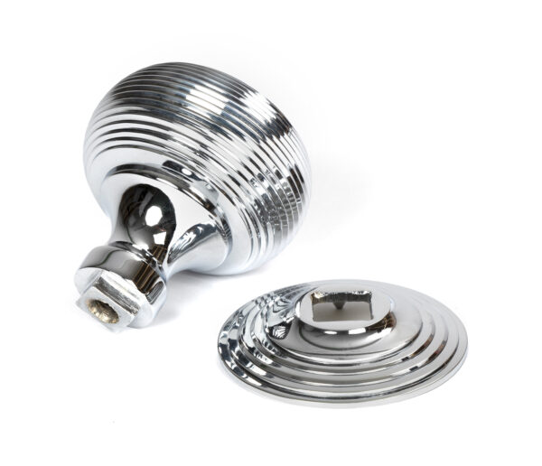 polished chrome beehive centre door knob