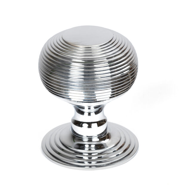 polished chrome beehive centre door knob
