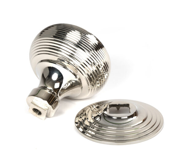 polished nickel beehive centre door knob