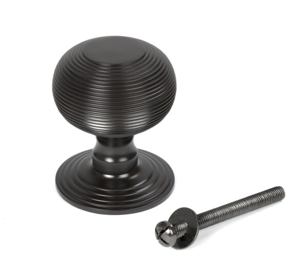 aged bronze beehive centre door knob