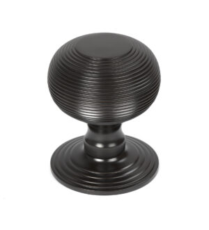 aged bronze beehive centre door knob