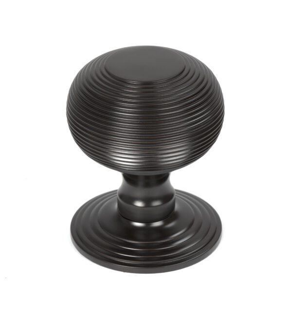 aged bronze beehive centre door knob