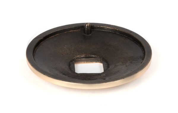 polished bronze beehive centre door knob