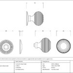 pewter beehive centre door knob