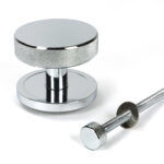 polished chrome brompton centre door knob (plain)