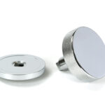 polished chrome brompton centre door knob (plain)