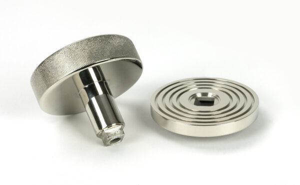 polished nickel brompton centre door knob (beehive)
