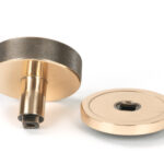 polished bronze brompton centre door knob (plain)