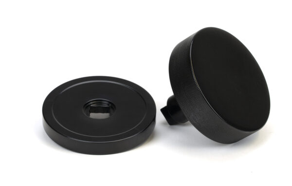 black brompton centre door knob (plain)