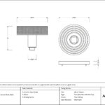 black brompton centre door knob (beehive)