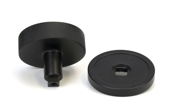 matt black brompton centre door knob (plain)