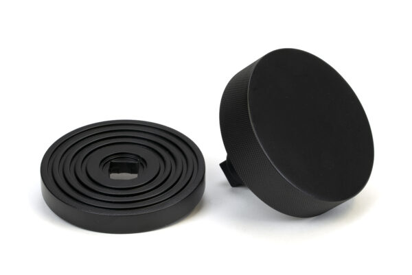 matt black brompton centre door knob (beehive)