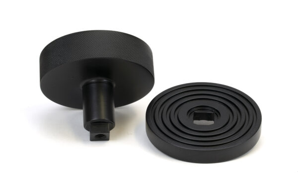 matt black brompton centre door knob (beehive)
