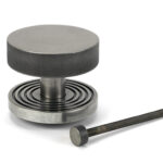 pewter brompton centre door knob (beehive)