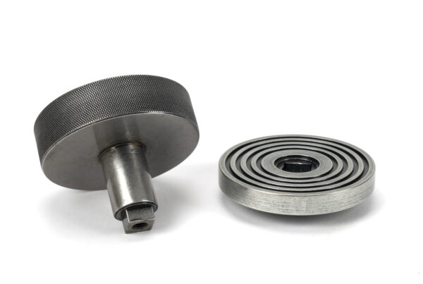 pewter brompton centre door knob (beehive)