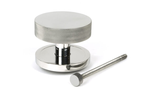 polished marine ss (316) brompton centre door knob (plain)