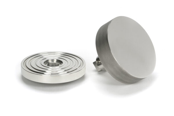 polished marine ss (316) brompton centre door knob (beehive)