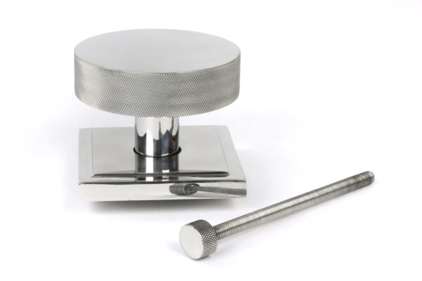 polished marine ss (316) brompton centre door knob (square)