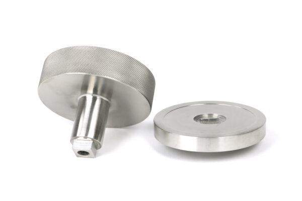 satin marine ss (316) brompton centre door knob (plain)