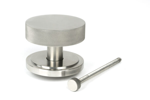 satin marine ss (316) brompton centre door knob (art deco)