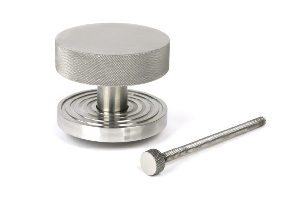 satin marine ss (316) brompton centre door knob (beehive)