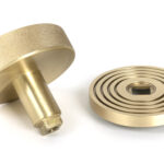 satin brass brompton centre door knob (beehive)