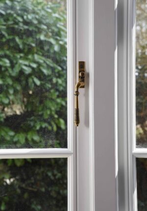 aged brass reeded espag lh