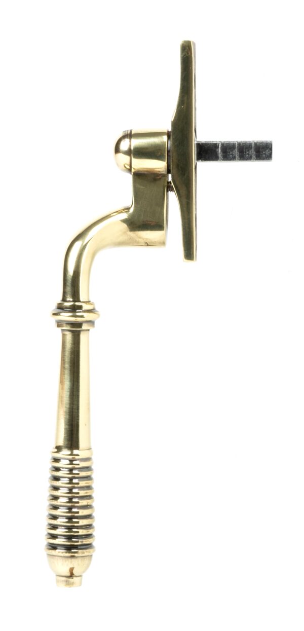 aged brass reeded espag rh