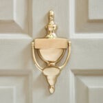 georgian adam door knocker (large) polished brass