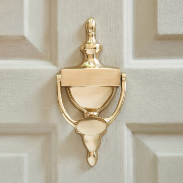 georgian adam door knocker (large) polished brass